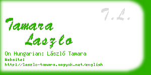 tamara laszlo business card